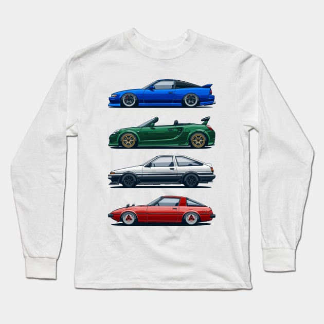 JDM legends Long Sleeve T-Shirt by Markaryan